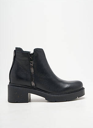 Bottines/boots matière lisse talon de 4 à 6cm noir EMMA femme