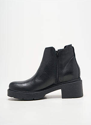 Bottines/boots matière lisse talon de 4 à 6cm noir EMMA femme
