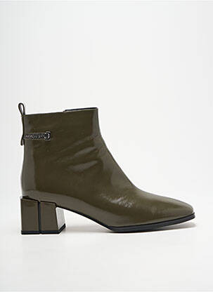 Bottines/boots fourrée talon de 4 à 6cm vert METAMORF'OSE femme