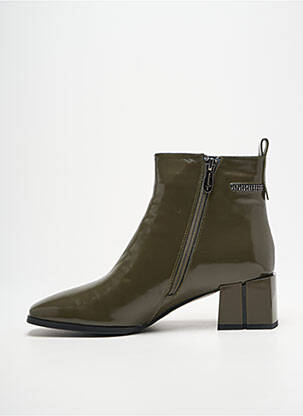 Bottines/boots fourrée talon de 4 à 6cm vert METAMORF'OSE femme