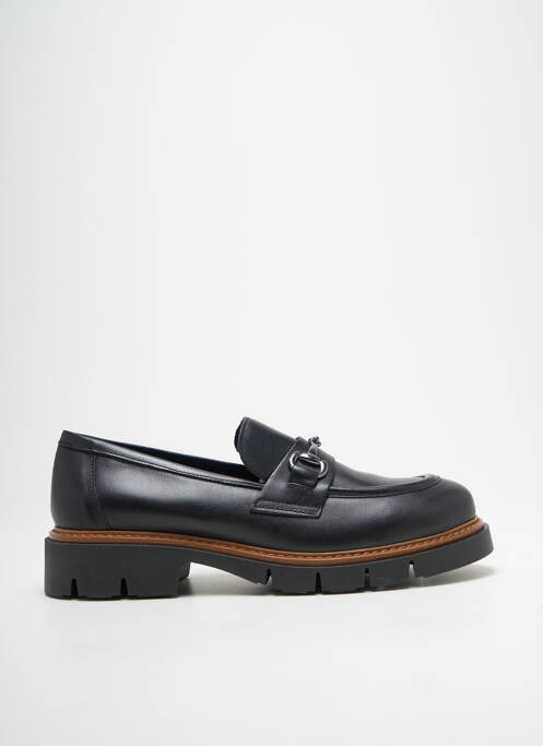 Mocassins tissage satiné talon de 4 à 6cm noir RIZZOLI femme