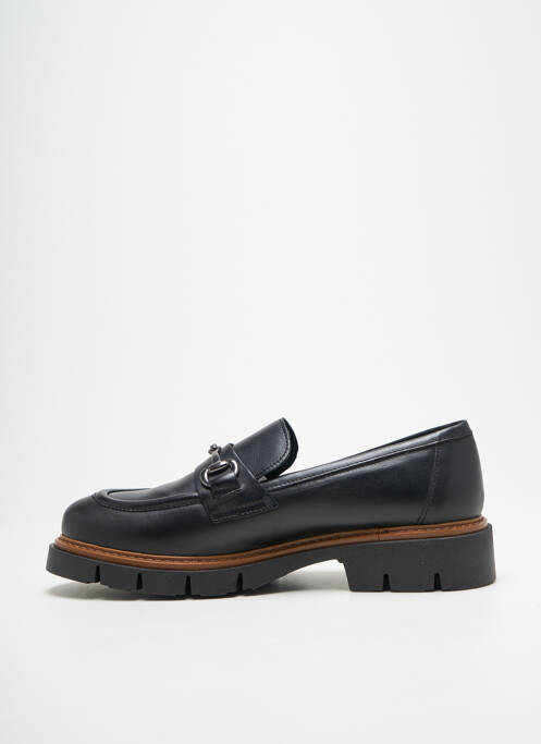 Mocassins tissage satiné talon de 4 à 6cm noir RIZZOLI femme