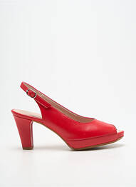 Escarpins fermeture boucle(s) talon de 7 à 9cm rouge DORKING femme