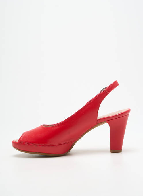 Escarpins fermeture boucle(s) talon de 7 à 9cm rouge DORKING femme