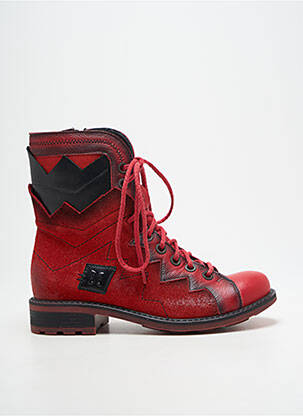Bottines/boots talon bas talon plat jusqu'à 3cm rouge MACIEJKA OBUWIE femme