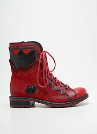 Bottines/boots talon bas talon plat jusqu'à 3cm rouge MACIEJKA OBUWIE femme