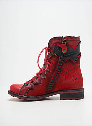 Bottines/boots talon bas talon plat jusqu'à 3cm rouge MACIEJKA OBUWIE femme