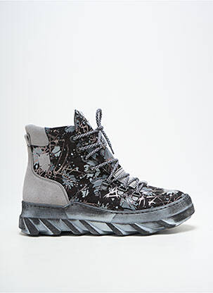 Baskets nubuck talon de 4 à 6cm gris MACIEJKA OBUWIE femme