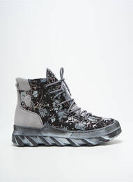 Baskets nubuck talon de 4 à 6cm gris MACIEJKA OBUWIE femme