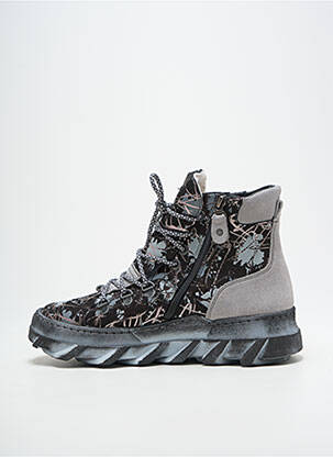 Baskets nubuck talon de 4 à 6cm gris MACIEJKA OBUWIE femme