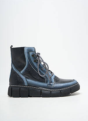 Bottines/boots matière lisse talon de 4 à 6cm bleu MACIEJKA OBUWIE femme