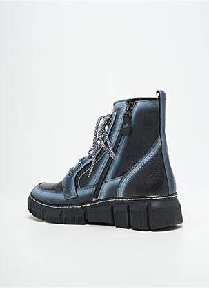 Bottines/boots matière lisse talon de 4 à 6cm bleu MACIEJKA OBUWIE femme