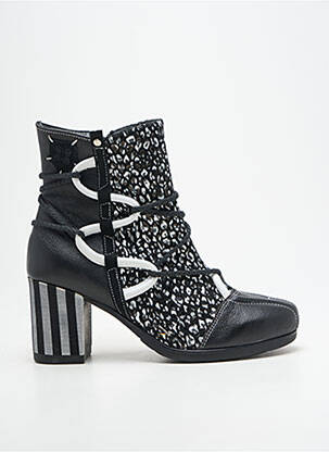 Bottines/boots matière lisse talon de 7 à 9cm noir MACIEJKA OBUWIE femme