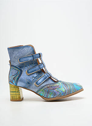 Bottines/boots matière lisse talon de 4 à 6cm bleu MACIEJKA OBUWIE femme