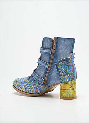 Bottines/boots matière lisse talon de 4 à 6cm bleu MACIEJKA OBUWIE femme