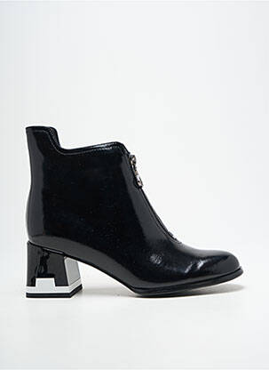 Bottines/boots matière lisse talon de 4 à 6cm noir METAMORF'OSE femme