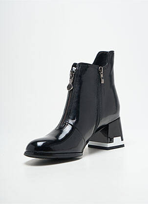 Bottines/boots matière lisse talon de 4 à 6cm noir METAMORF'OSE femme