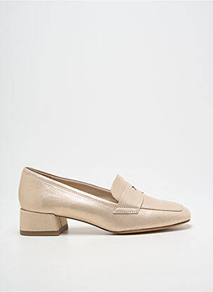 Mocassins tissage satiné talon plat jusqu'à 3cm or TAMARIS femme