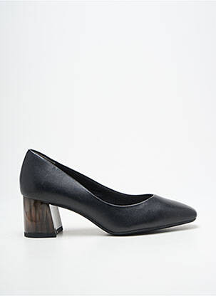 Escarpins tissage satiné talon de 4 à 6cm noir TAMARIS femme