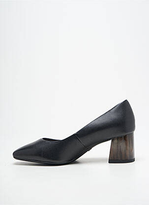 Escarpins tissage satiné talon de 4 à 6cm noir TAMARIS femme