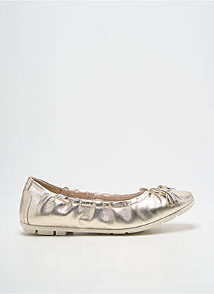 Ballerines tissage satiné talon plat jusqu'à 3cm or TAMARIS femme