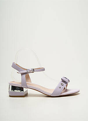 Sandales/nu pieds type de semelle amortissante talon de 4 à 6cm violet METAMORF'OSE femme