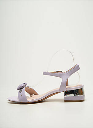 Sandales/nu pieds type de semelle amortissante talon de 4 à 6cm violet METAMORF'OSE femme