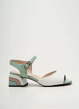 Sandales/nu pieds type de semelle amortissante talon de 4 à 6cm vert METAMORF'OSE femme