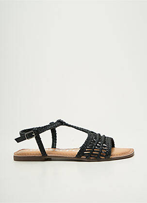 Sandales/nu pieds chiquet talon plat jusqu'à 3cm noir GIOSEPPO femme