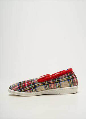 Chaussons/pantoufles bout rond bout rond rouge QUATUOR unisexe