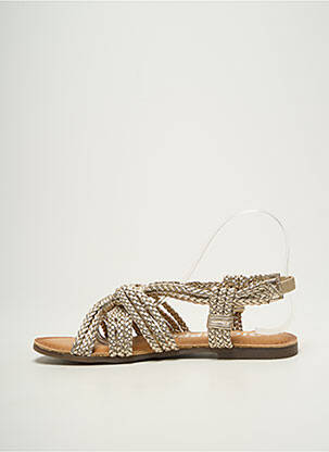 Sandales/nu pieds chiquet talon plat jusqu'à 3cm or GIOSEPPO femme