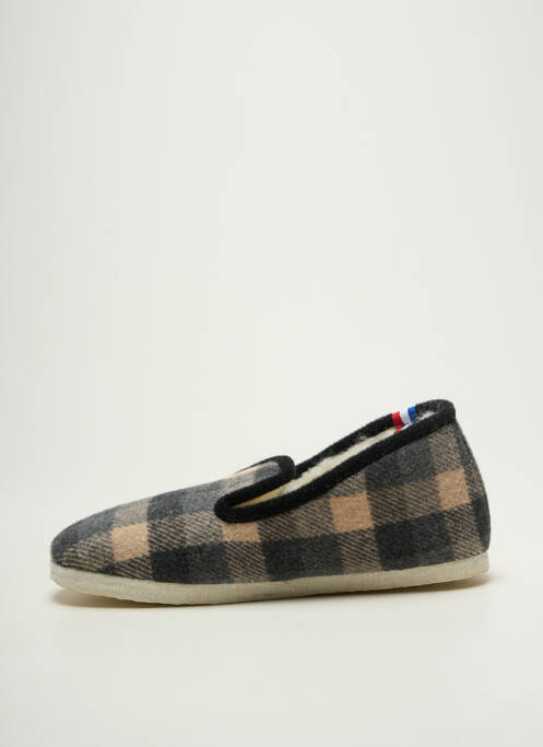 Chaussons/Pantoufles gris QUATUOR unisexe