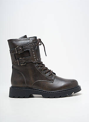 Bottines/boots fourrée talon de 4 à 6cm marron TAMARIS femme