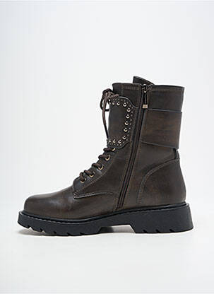 Bottines/boots fourrée talon de 4 à 6cm marron TAMARIS femme