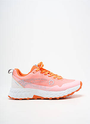 Baskets bout rond talon de 4 à 6cm orange ATOM femme