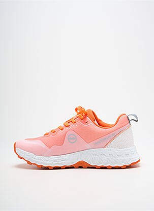 Baskets bout rond talon de 4 à 6cm orange ATOM femme