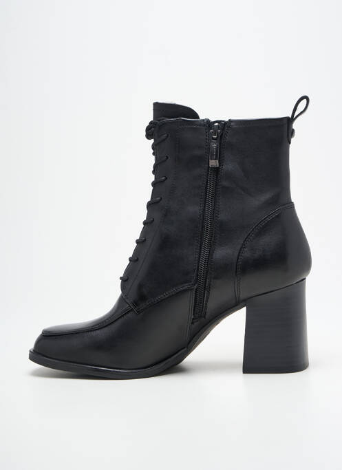 Bottines/boots tissage satiné talon de 7 à 9cm noir TAMARIS femme