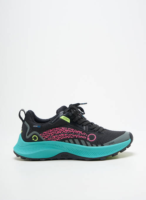 Baskets bout rond talon de 4 à 6cm noir ATOM femme