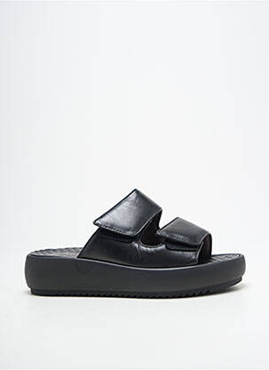 Mules/sabots matière lisse talon de 4 à 6cm noir TAMARIS femme
