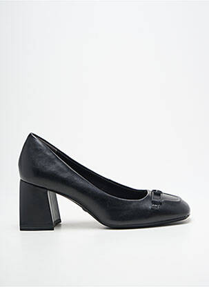 Escarpins tissage satiné talon de 7 à 9cm noir TAMARIS femme