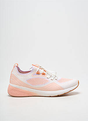 Baskets bout rond talon de 4 à 6cm rose TAMARIS femme
