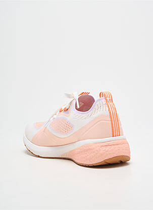 Baskets bout rond talon de 4 à 6cm rose TAMARIS femme