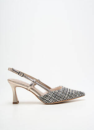 Sandales/nu pieds tissage satiné talon de 7 à 9cm or TAMARIS femme