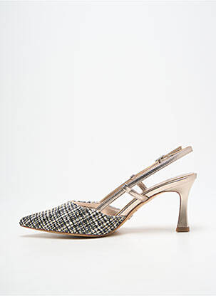 Sandales/nu pieds tissage satiné talon de 7 à 9cm or TAMARIS femme