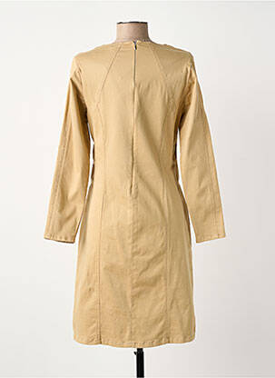 Robe mi-longue manches longues manches longues beige MERI & ESCA femme