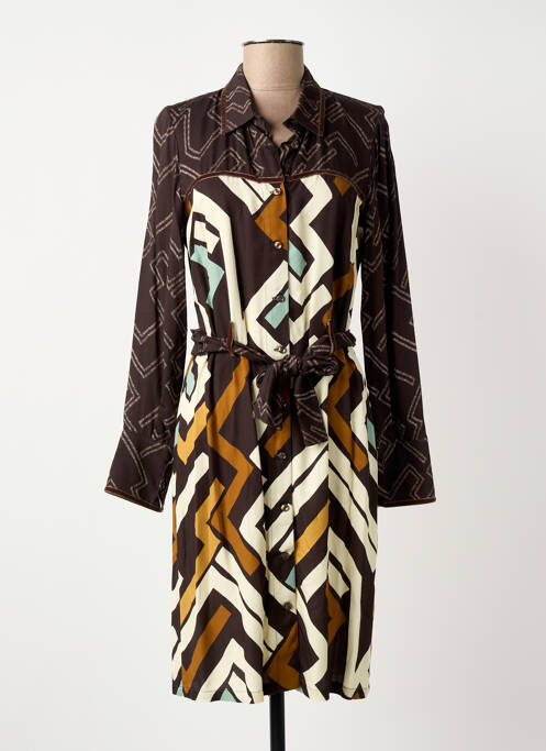 Robe mi-longue marron MERI & ESCA femme