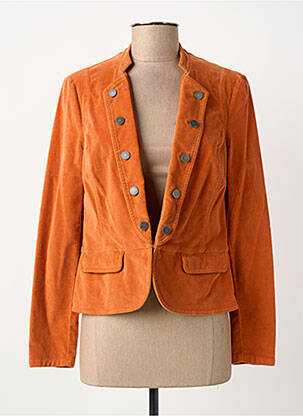 Veste casual col rond orange GREGORY PAT femme