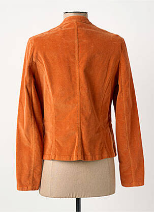 Veste casual col rond orange GREGORY PAT femme