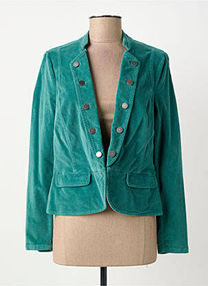 Veste casual col rond vert GREGORY PAT femme