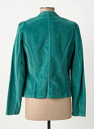 Veste casual col rond vert GREGORY PAT femme